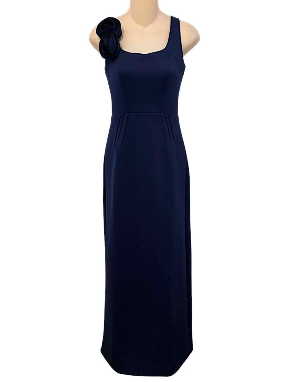 Lilly Pulitzer Jade Maxi Dress with Rosettes in True Navy NWT - Size 00 - Picture 7 of 9